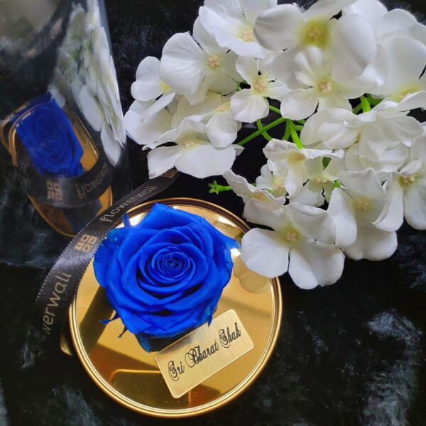 Royal Blue Rose Goblet - Flowerwali